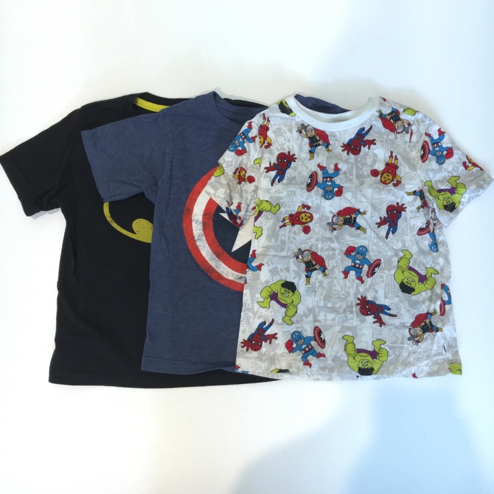 Boys 4T Superhero shirts